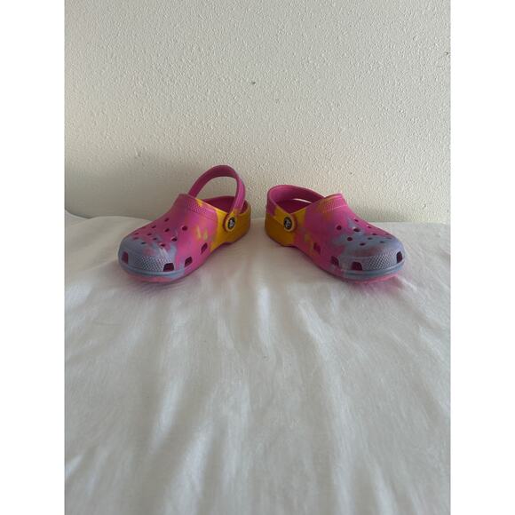 Crocs Classic Ombre Clog Kid's Juice/Multi Pink Purple Yellow Tie-dye Size J 1 - Picture 2 of 7